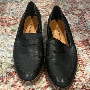 Lucky Brand Classic Black Leather Loafers